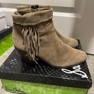 Sam Edelman suede fringe boots
